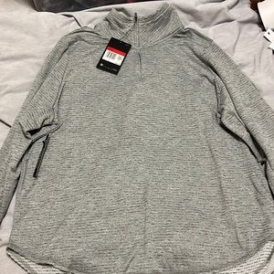 Nike gray new with tags dry fit running long sleeve zip up